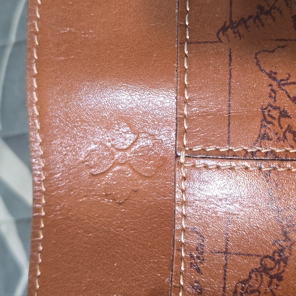 Patricia Nash Elegant Brown Leather Tote Bag - Picture 8 of 9